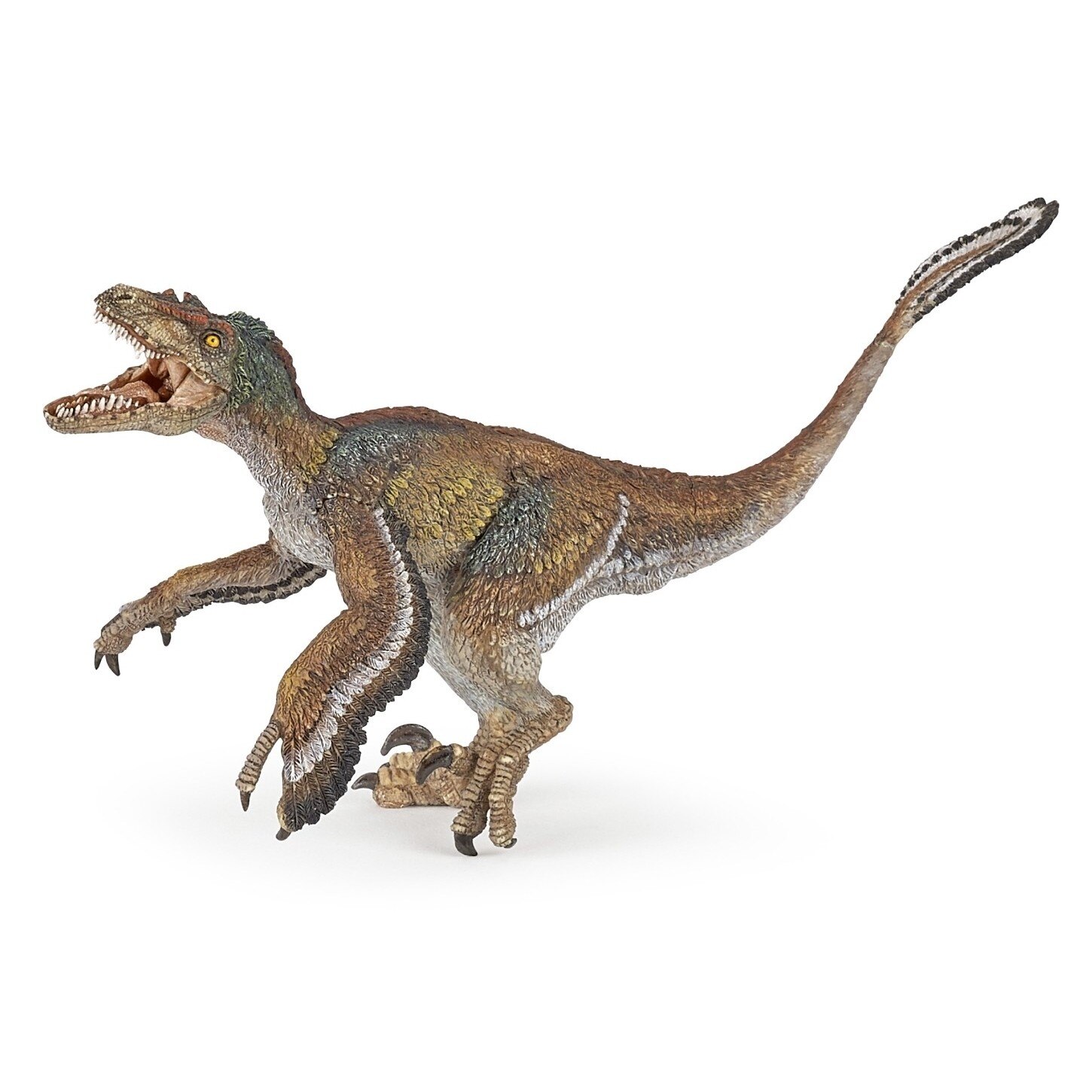 Figurina Papo - Dinozaur Velociraptor cu pene