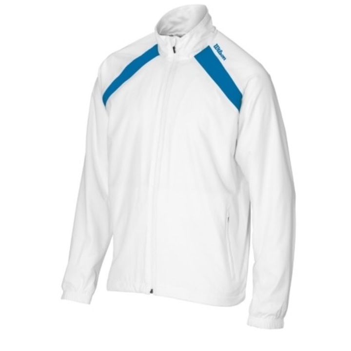 Trening Wilson Woven Warmup pentru baieti, Alb/Albastru, M