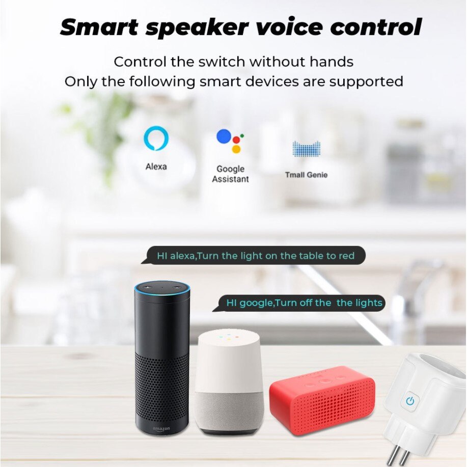 SMATRUL 16A Smart WiFi Bluetooth Plug with 2 USB Ports (2.4ghz WiFi Only) EU Plug