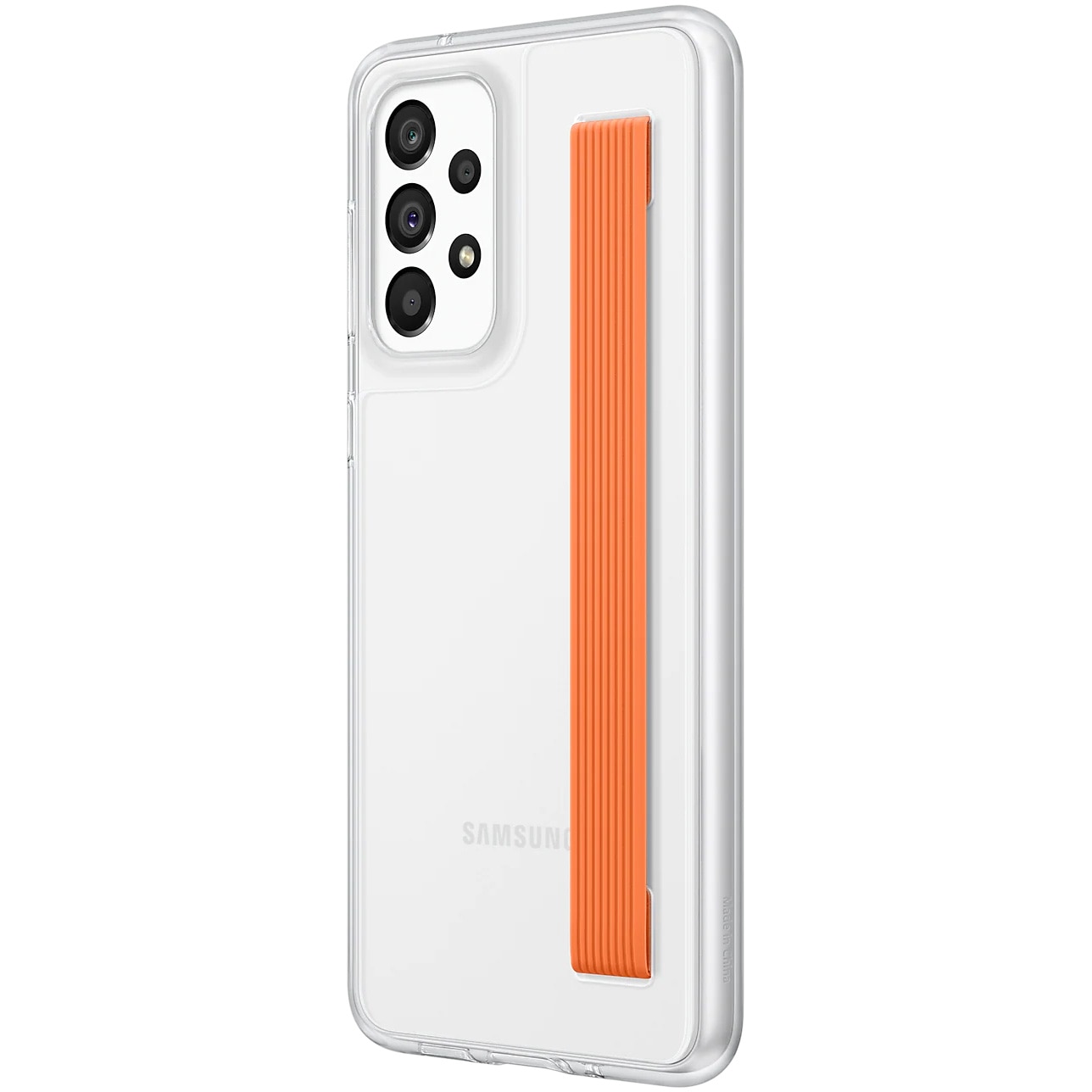 Husa de protectie Samsung Slim Strap Cover pentru Galaxy A33 5G, Transparent