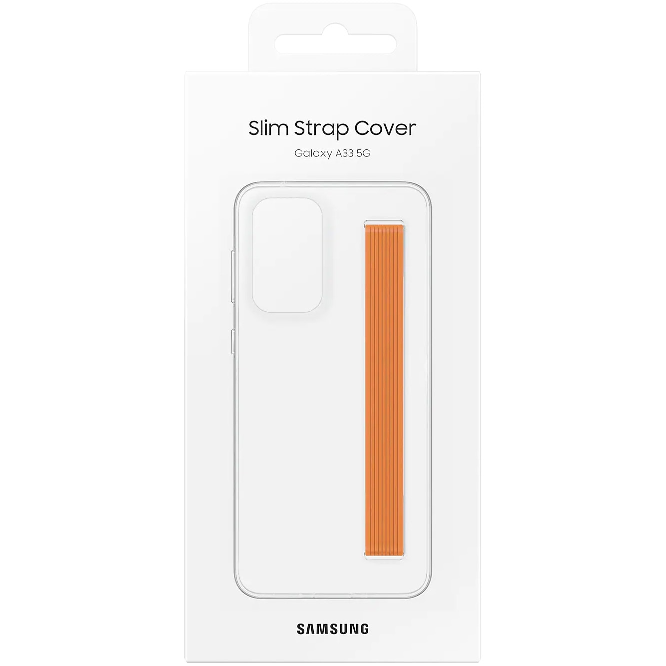 Husa de protectie Samsung Slim Strap Cover pentru Galaxy A33 5G, Transparent