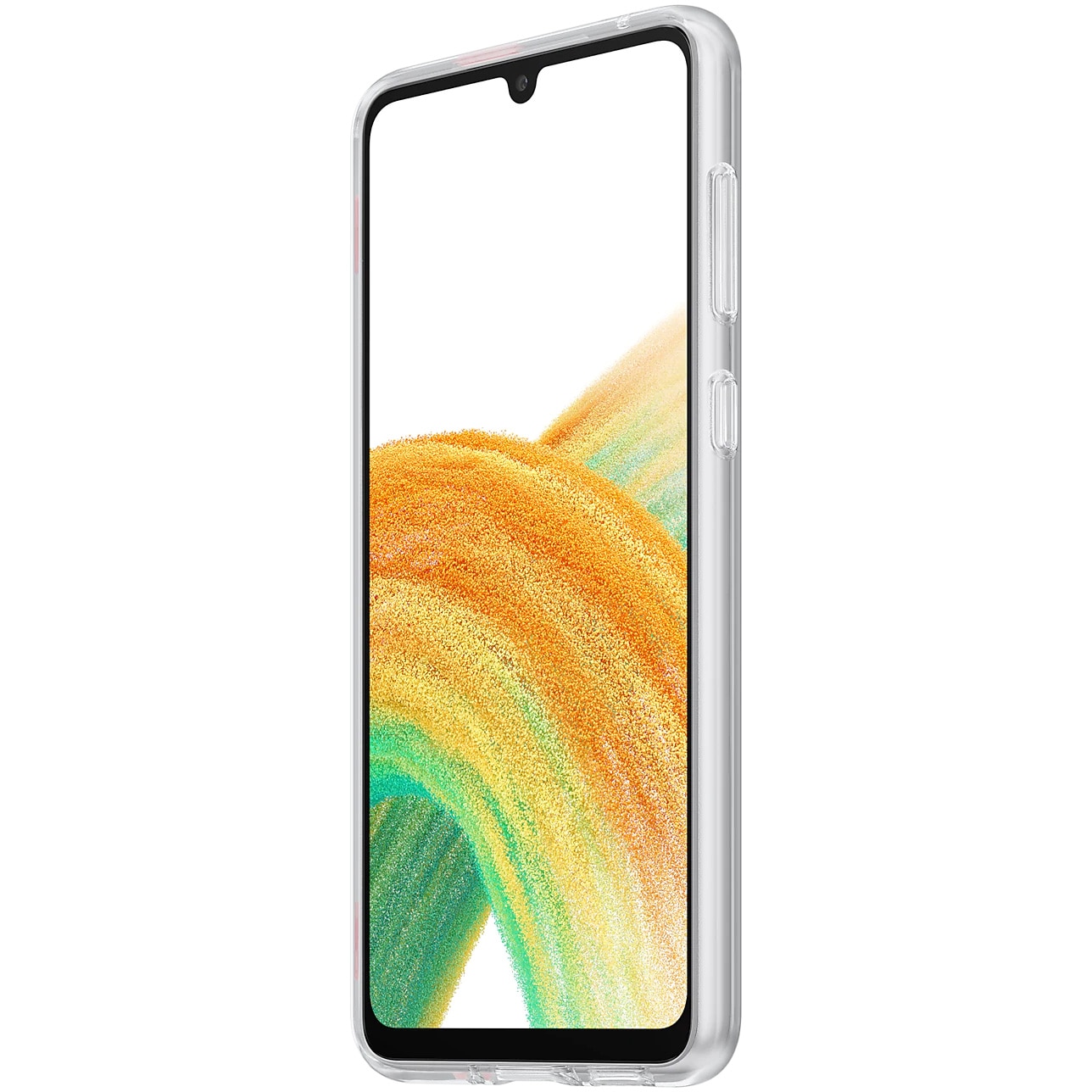 Husa de protectie Samsung Slim Strap Cover pentru Galaxy A33 5G, Transparent