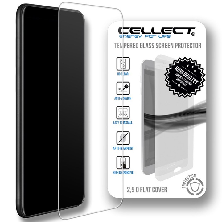 Folie protectie telefon, Cellect, Compatibil cu Samsung Galaxy S22 Plus, Transparent