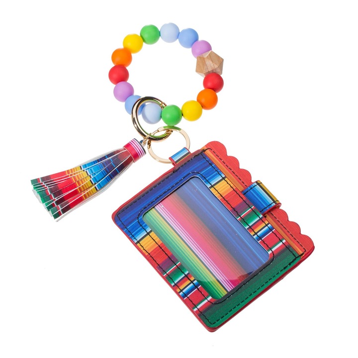 Ключодържател GOGOU Екологична кожа Тип Гривна Многоцветен
