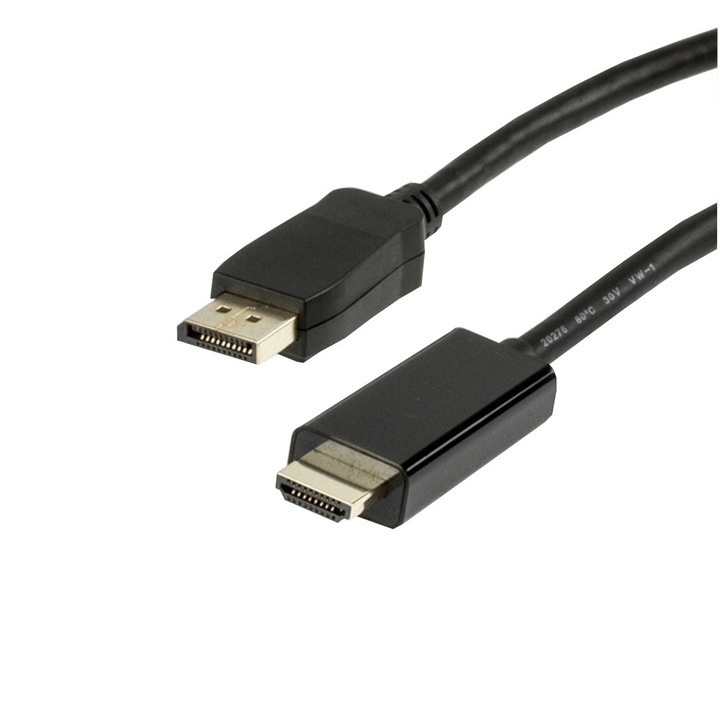 Cablu ZIK HDMI - Displayport, Alb, 3m