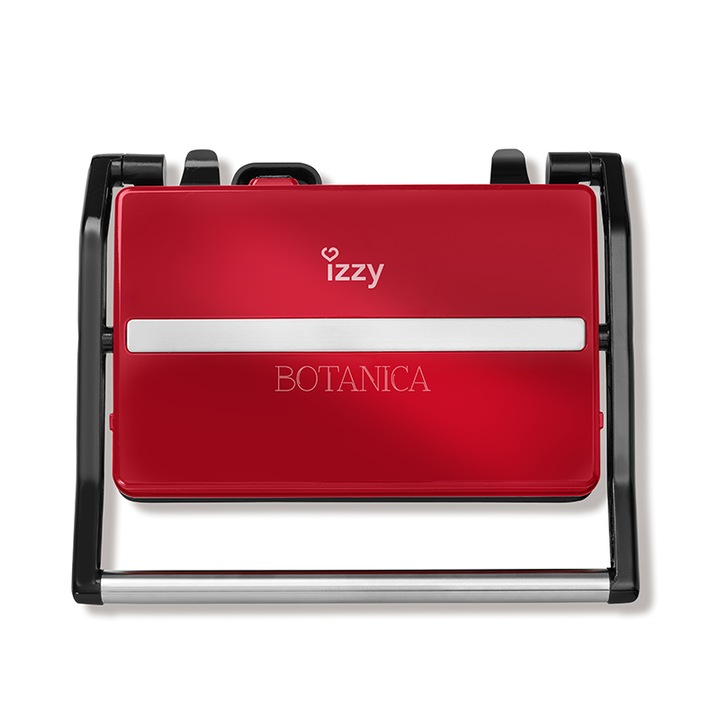 Sandwich Maker Panini Botanica, Izzy, 800 W, rosu eMAG.ro