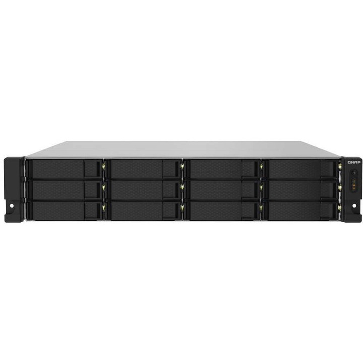QNAP TS-1232PXU-RP-4G 12 fiókos NAS, Cortex-A57 4x1,7GHz, 1x4GB RAM, 2x2.5G/1G/100M, 2x10GbE SFP+