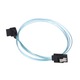 Orico CPD-7P6G-BA60-V1 kábel, SATA, dugasz-duga, 90°-os szögben, kék, 0,6 m, SATA-SATA kábel 90°-os lefelé szögben