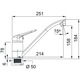 Pachet chiuveta bucaatrie Franke BSG 611-78, 78x50cm + Baterie Novara Plus Negru, rotatie pipa 360 grade, racorduri flexibile inox, discuri ceramice, include ventil de 3 1/2”, cleme de fixare, sifon, sistem inchidere ventil