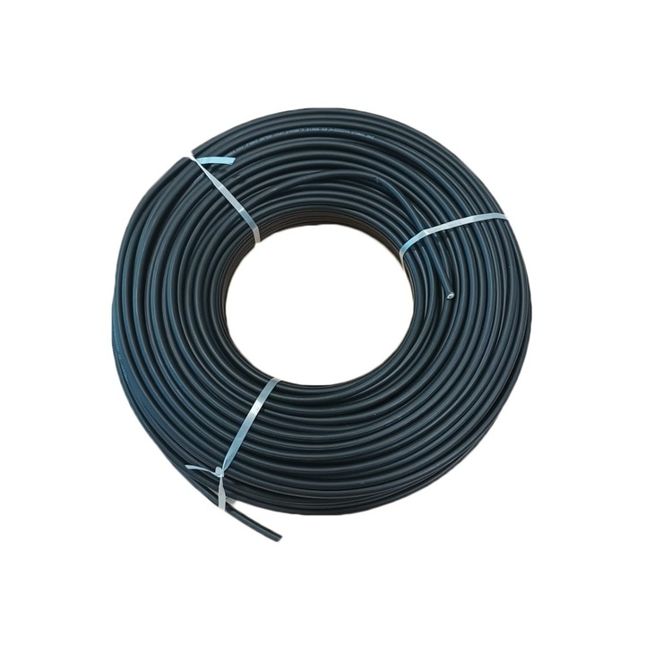 Cablu solar 6 mm pentru panouri solare, 50 m-negru