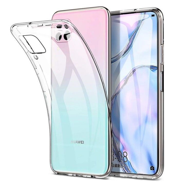 Силиконов калъф Case за Huawei P40 lite, Безцветен