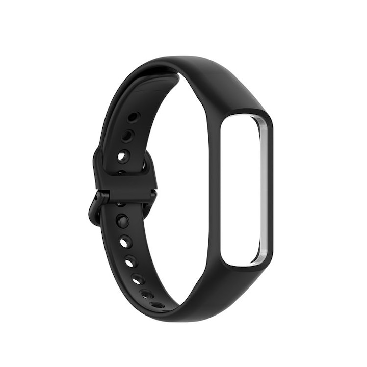 Силиконова каишка Smart Pulse за Samsung Galaxy Fit-e R375, черна