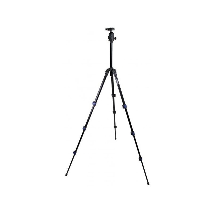 Trepied Camrock TS53, 153cm, cap bila, pentru DSLR si Mirorless, husa, Negru
