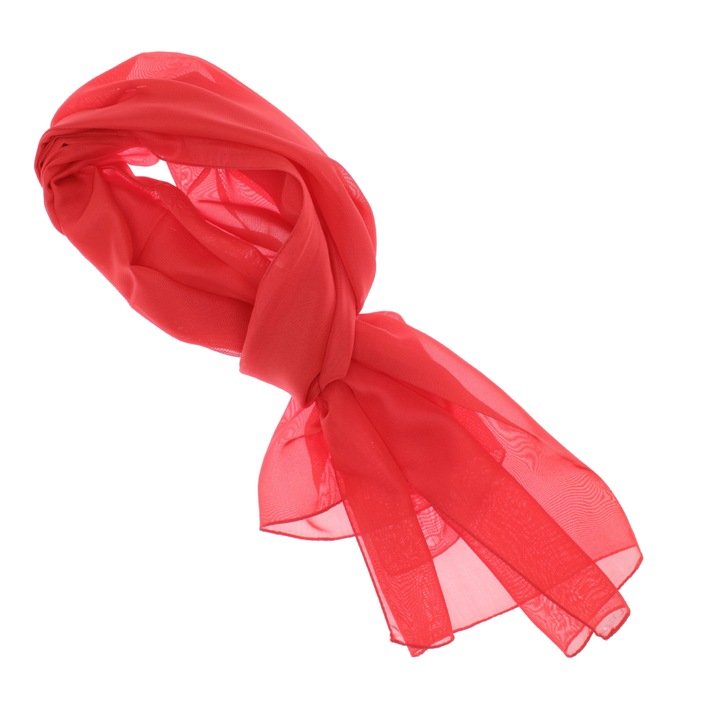 Buticcochet ES1014 Női sál, poliészter, piros, 150 x 50 cm