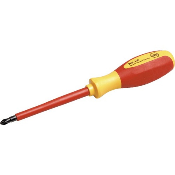 Surubelnita electrica cruce PH1 Wiha 80 mm, testata VDE