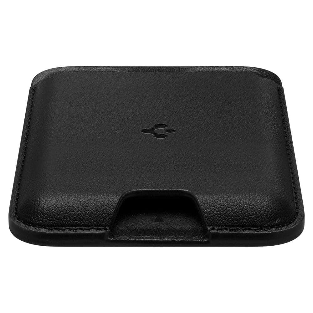 Suport de carduri pentru telefon Spigen Valentinus Card Holder, Compatibil MagSafe, Atasare cu adeziv 3M, Negru