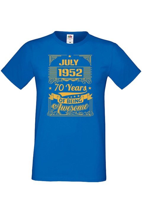 Férfi póló születésnapi ajándék Férj Apa nagypapa évfordulója, 1952. július 70 éve, hogy fantasztikus, Kék