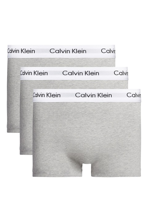 CALVIN KLEIN, Боксерки с ниска талия - 3 чифта, Сив меланж