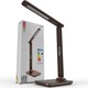 Avide Office LED asztali lámpa, 6 W, 350 lm, állítható fény, naptár, műbőr, barna