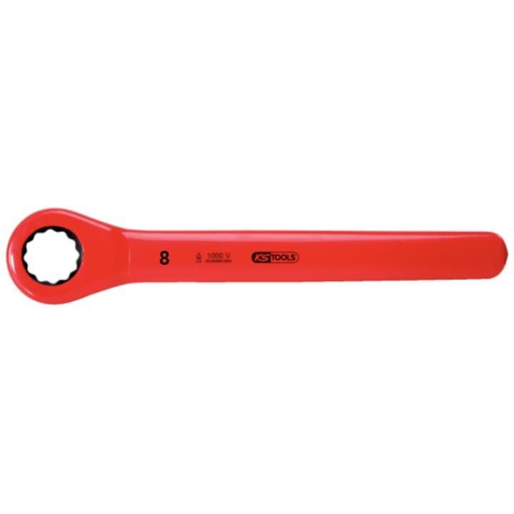 Cheie inelara cu clichet izolata la 1000 V, KS TOOLS, 8 mm