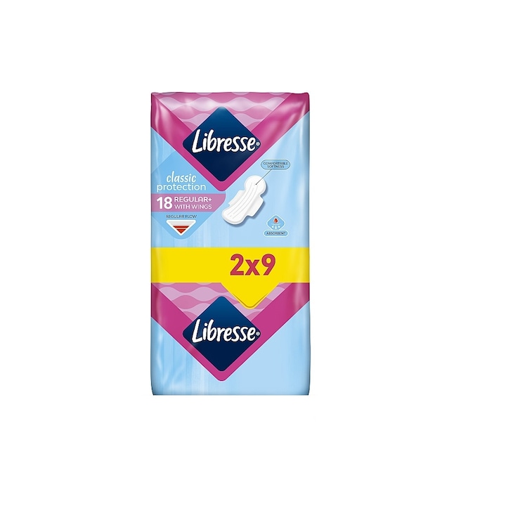 Дамски превръзки Libresse Classic Protection, 18 бр