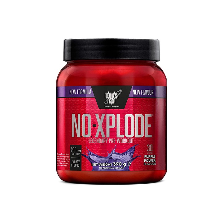 Енергизираща пудра BSN No Xplode Legendary Pre-Workout, Edition 2021, Puple Power, 390g, 30 порции