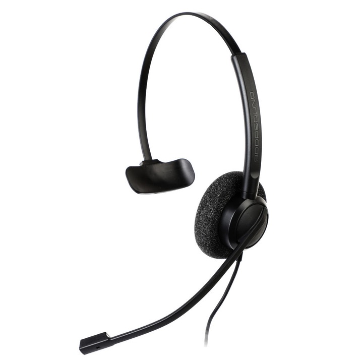 Слушалки с микрофон Addasound Crystal 2731 Mono, UC, QD, черни