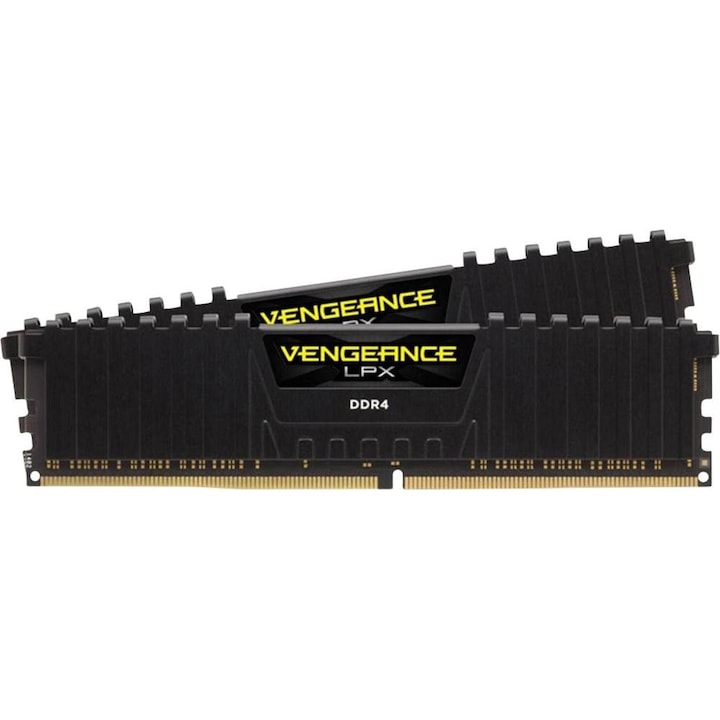 Memorie Corsair Vengeance LPX 16GB (2x8GB) DIMM, DDR4, 3200MHz, 1.35V CL16, Negru