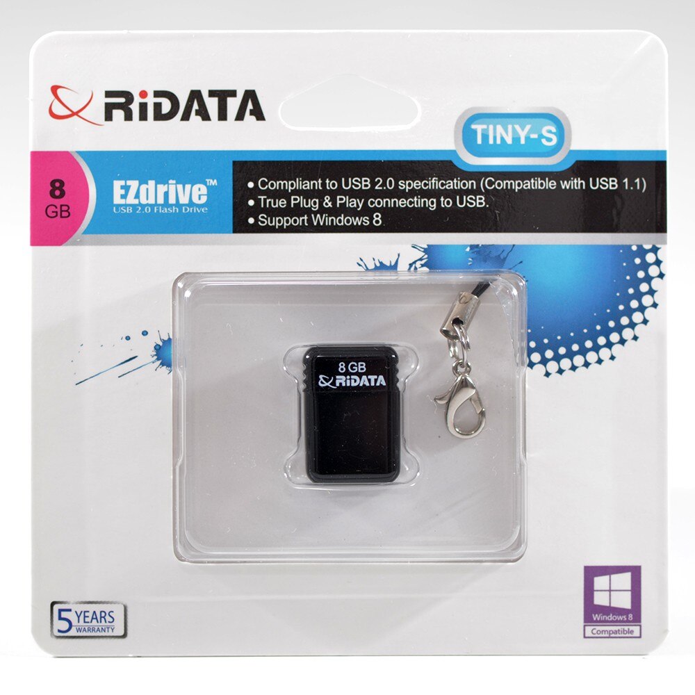 Memorie USB2, 8GB, RiDATA Taiwan, model OD6B, NEGRU