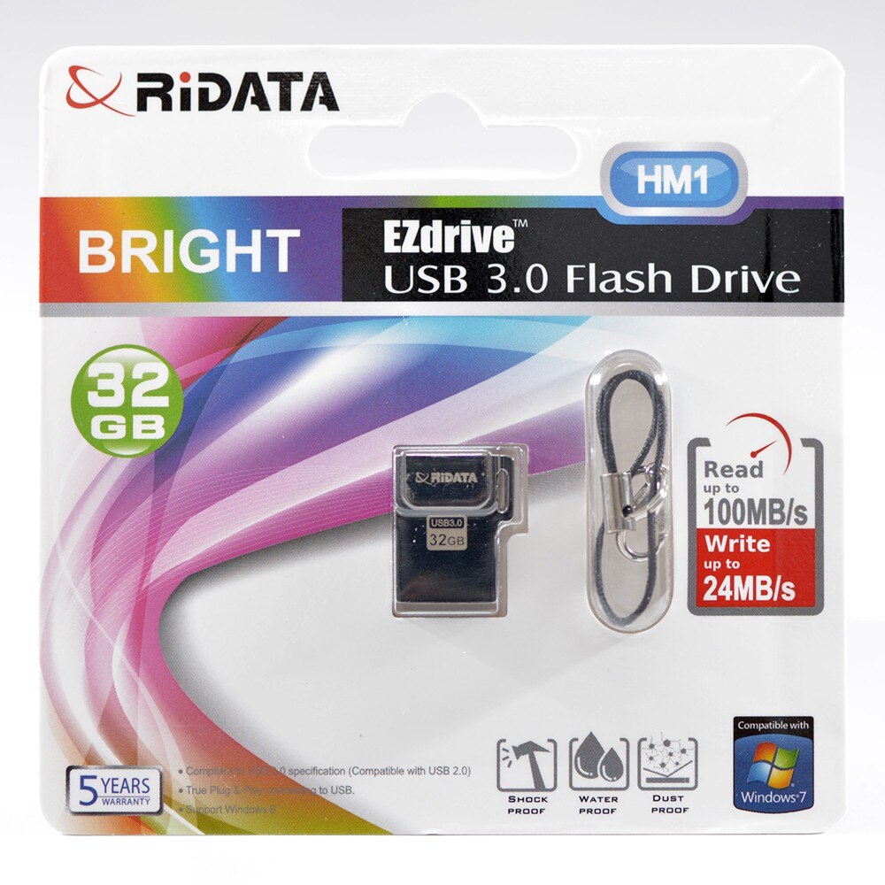 Memorie USB3, 32GB, RiDATA Taiwan, model HM1, metalic