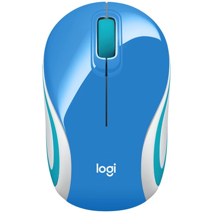 Безжична мишка Logitech M187, USB, Синя