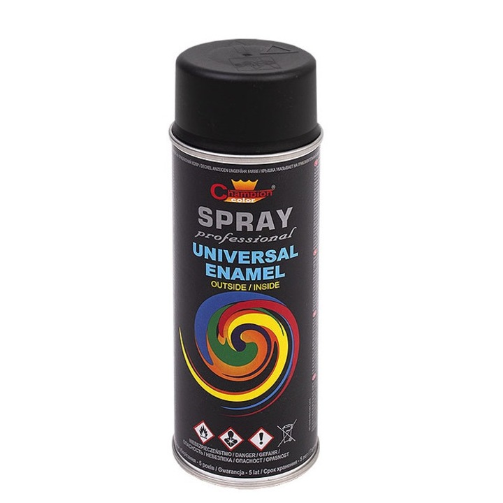 Спрей Champion Color RAL9011, Черен Графит, 400мл