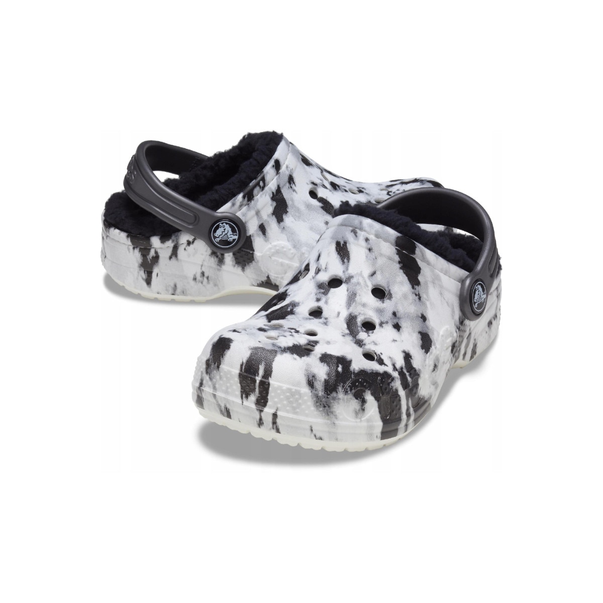 copii Crocs, Marbed 207002, Alb/Negru 
