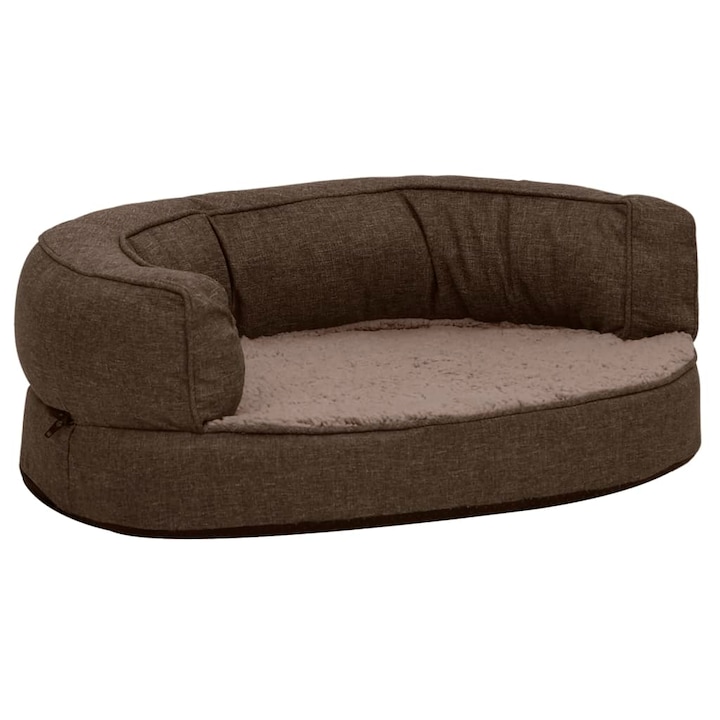 saltea pat pentru caini cu sezut pufos vidaxl tesatura 60 x 42 x 19 cm maro imagen 13_1_
6