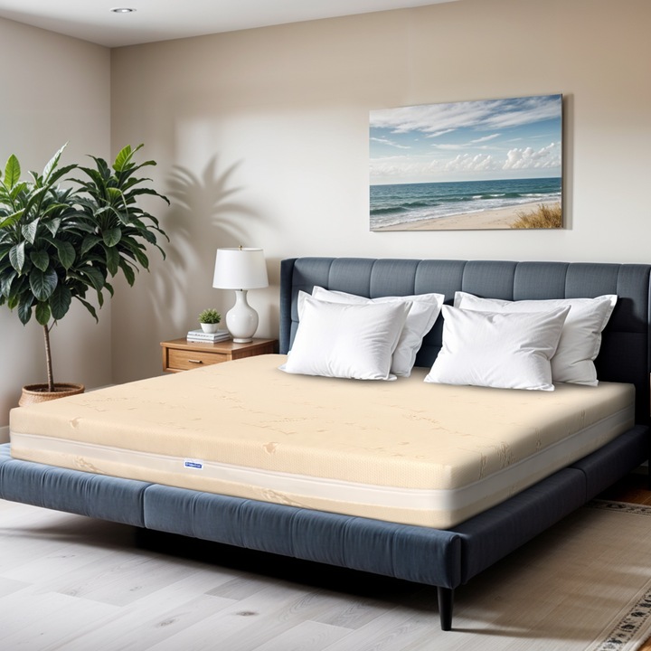 Saltea Ortopedica, Ortopedicus, Bio Bumbac Memory HD Hotel Range, 200x140x27 cm, spuma cu memorie, arcuri impachetate individual, ergonomica, anatomica, husa detasabila, plasa de aerisire, ferma