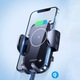 Suport auto pentru telefon, Joyroom, JR-ZS241, Negru, Incarcare wireless Qi, 15W, Montare cu ventuza