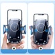 Suport auto pentru telefon, Joyroom, JR-ZS241, Negru, Incarcare wireless Qi, 15W, Montare cu ventuza
