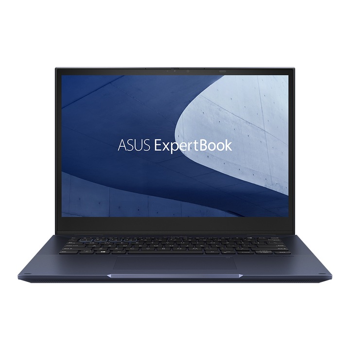 Лаптоп ASUS ExpertBook B7 Flip B7402FEA-5G-BG73D0, B7402FEA-5G-BG73D0.2TBSSD, 14", Intel Core i7-1195G7 (4-ядрен), Intel Iris Xe Graphics, 16GB 3200MHz (1x16GB) DDR4, Черен