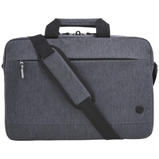 Geanta laptop HP Prelude Pro, 15,6 inch, realizata 65% din materiale reciclate, rezistenta la apa, curea de umar captusita, gri