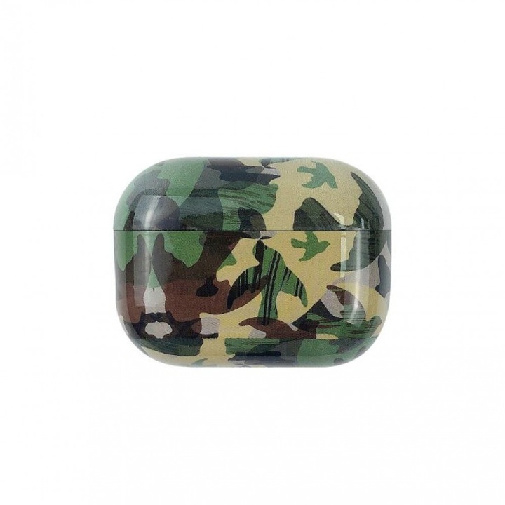 Husa de protectie din silicon pentru Apple AirPods Pro, Camuflaj, DCM-BBL3935