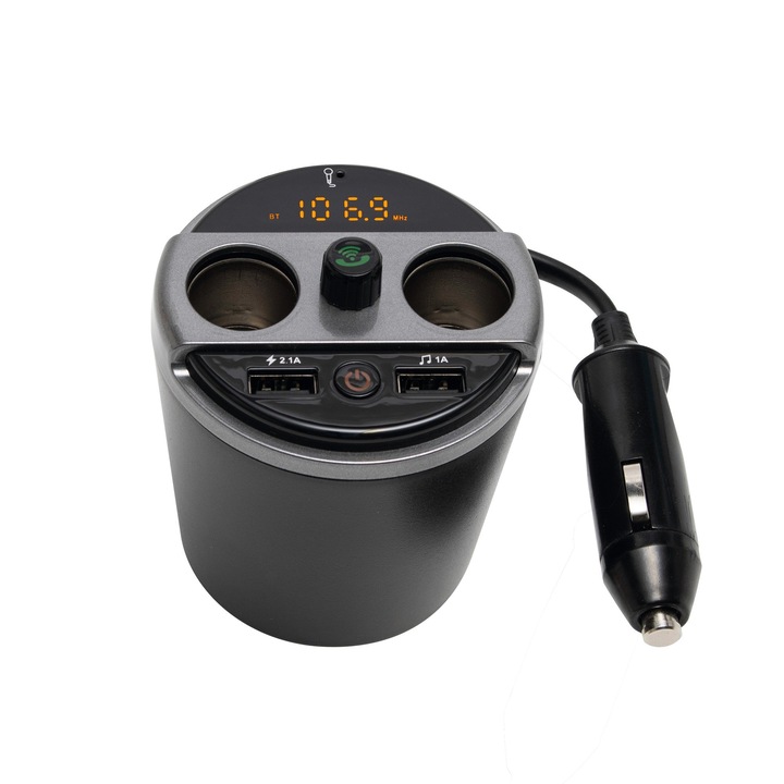 Автомобилно зарядно устройство Home, универсално USB 3.1, 12/24 V Bluetooth FM модулатор