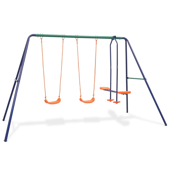 Leagan vidaXL, Plastic, Portocaliu, 324 x 155 x 182 cm, 91358