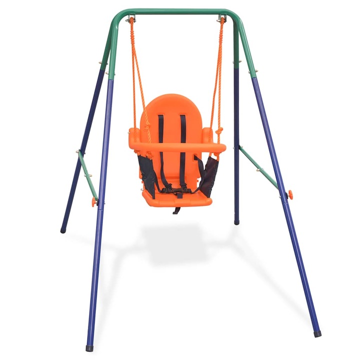 Leagan vidaXL, Plastic, Portocaliu, 96 x 145 x 120 cm, 91360