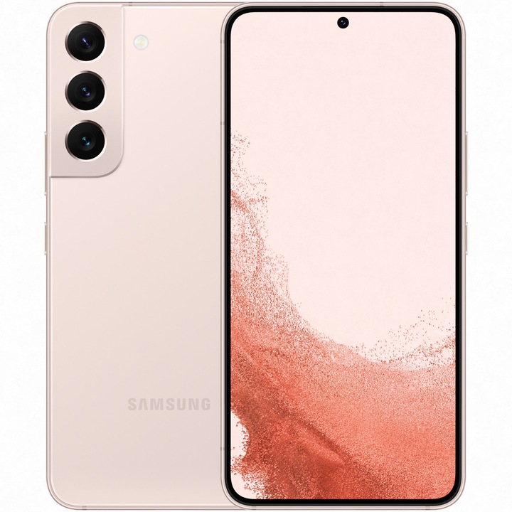 Смартфон Samsung Galaxy S22, 128GB, 8GB RAM, 5G, Pink Gold