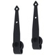 Set glisare usa mini pentru dulap vidaXL, otel carbon, 183 cm, 1.67 kg