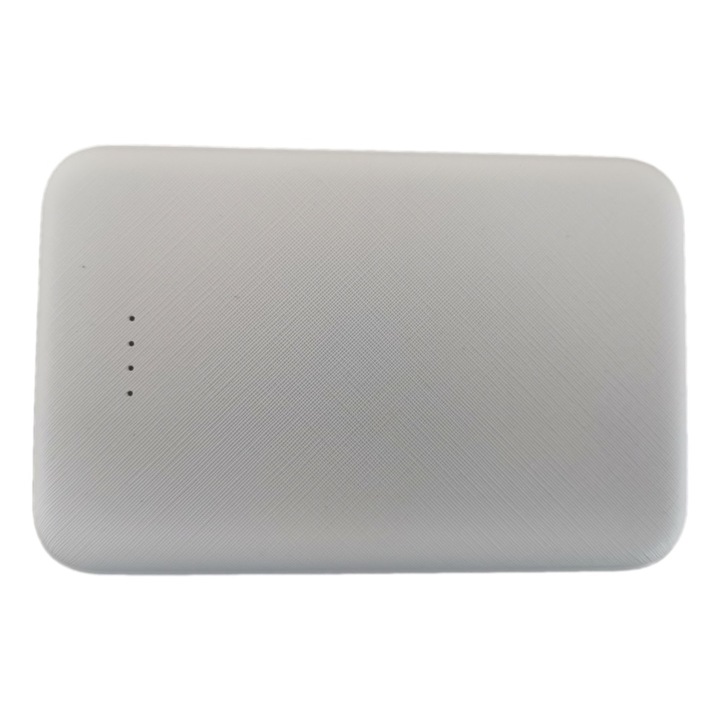 Külső akkumulátor Cardinella elektromos fűthető talpbetéthez, 4000 mAh, 2 USB port, Fehér