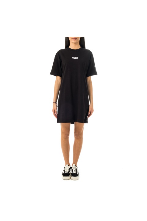 Rochie pentru femei, Vans, Center Vee, Bumbac, Negru, S EU