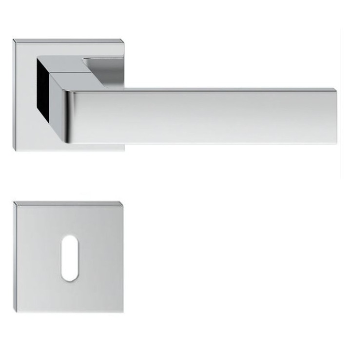 Maner usa RUMBA rozeta cheie crom lucios