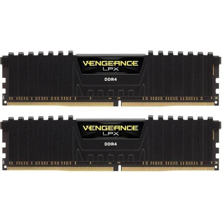 Памет Corsair Vengeance LPX 32GB (2x16GB) DIMM, DDR4, 2800 MHz, CL 16, 1.2V, XMP 2.0, Black