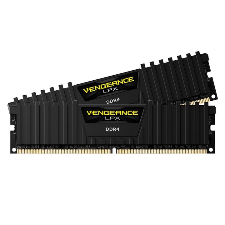 Памет Corsair Vengeance LPX 32GB (2x16GB) DIMM, DDR4, 2800 MHz, CL 16, 1.2V, XMP 2.0, Black